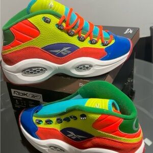 Reebok Kids Multicolor Sneakers - Red, Blue, Green, Yellow